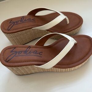 Zodiac wedge sandals. Size 9.